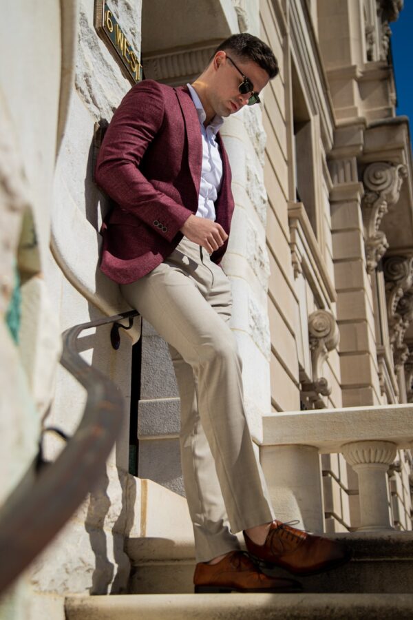 Gianni Bordeaux Blazer - Image 5
