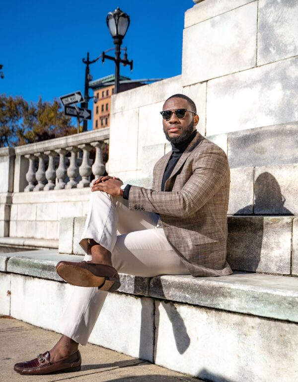 Hemingway Brown WindowPane Blazer - Image 2