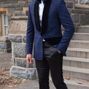 Trenton Blue Jacquard Tux