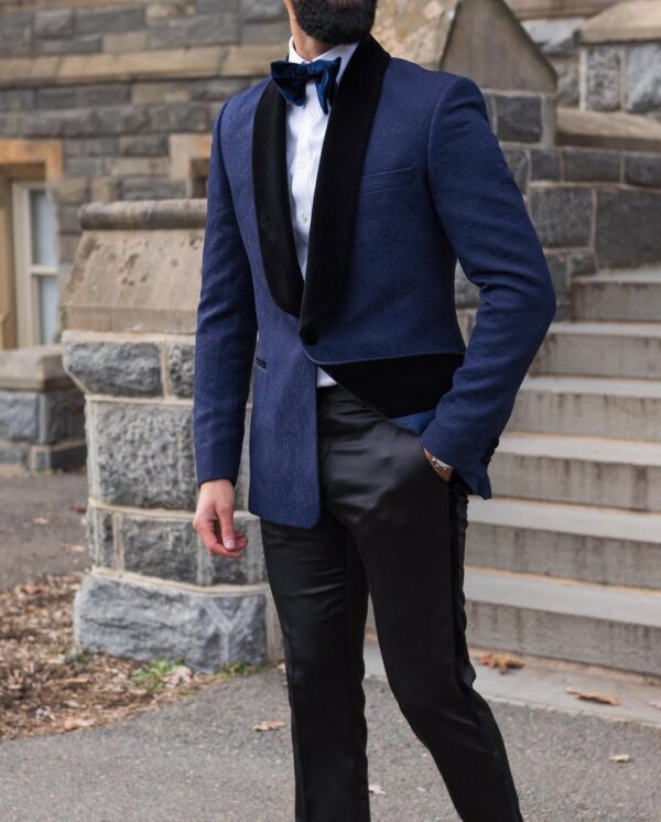 Trenton Blue Jacquard Tux