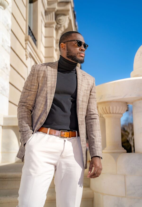 Hemingway Brown WindowPane Blazer - Image 3