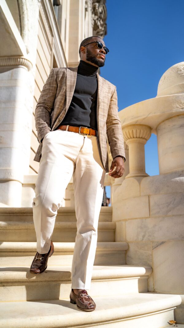 Hemingway Brown WindowPane Blazer - Image 4