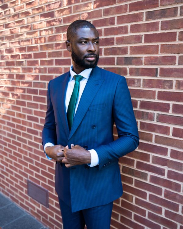 Kingsley Indigo Pinstripe Suit - Image 4