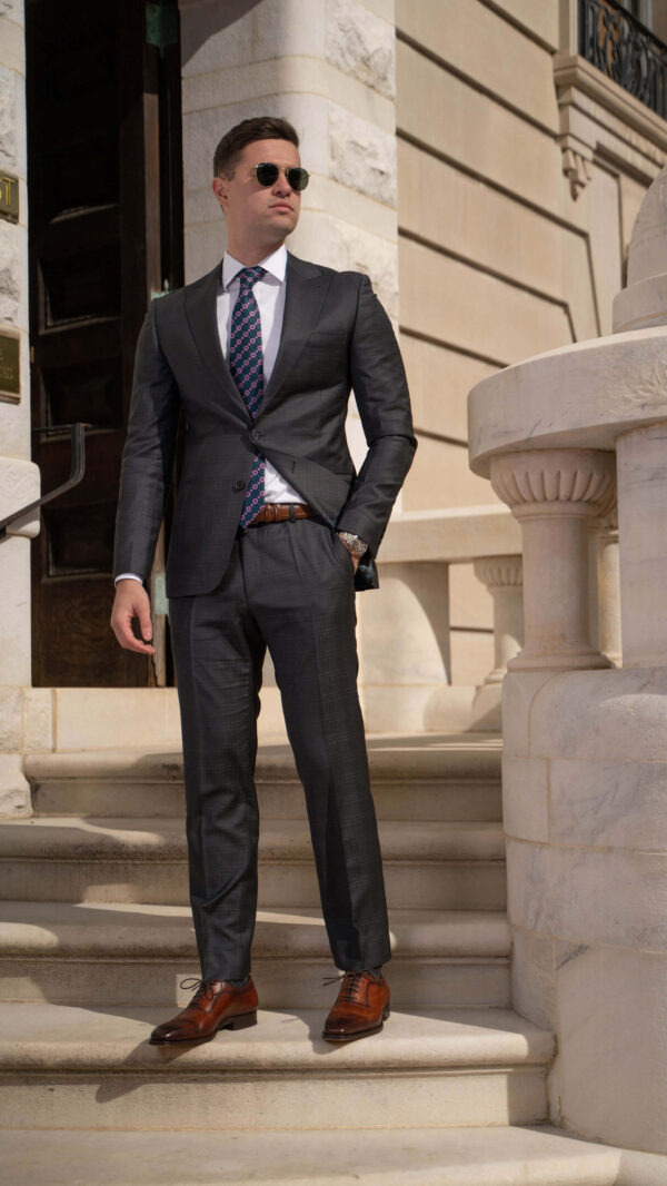 Edwin Gray Windowpane Suit - Image 5