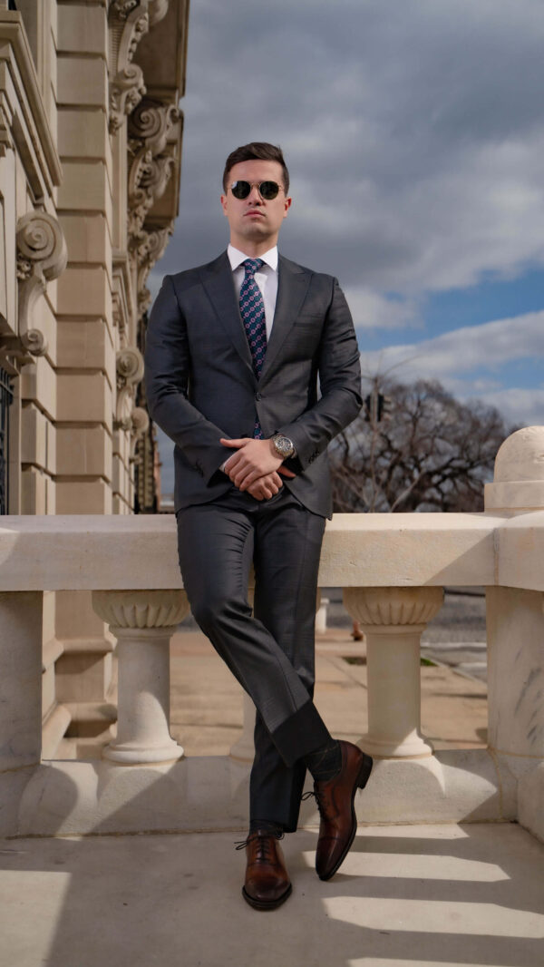 Edwin Gray Windowpane Suit - Image 6