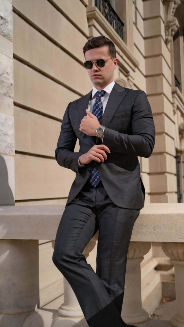 Edwin Gray Windowpane Suit - Image 7
