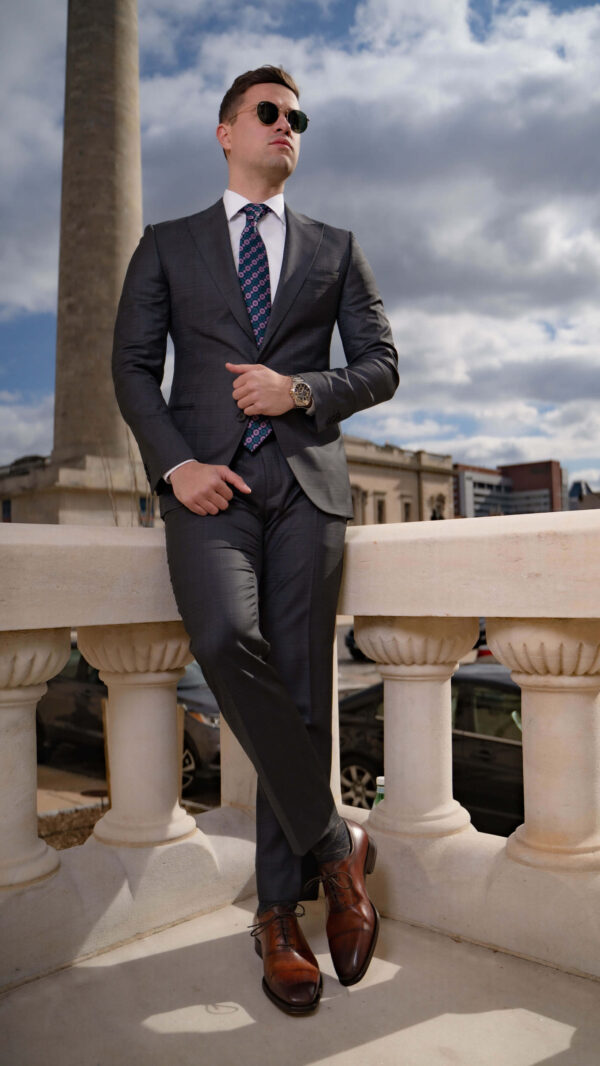 Edwin Gray Windowpane Suit - Image 8