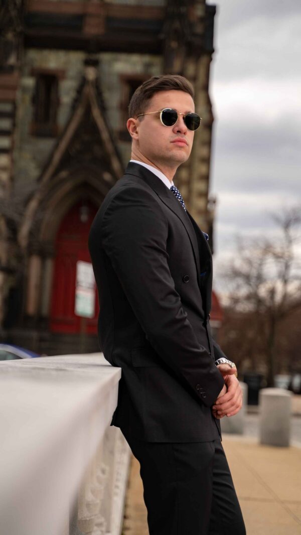 Salvatore Black Grain Suit - Image 3