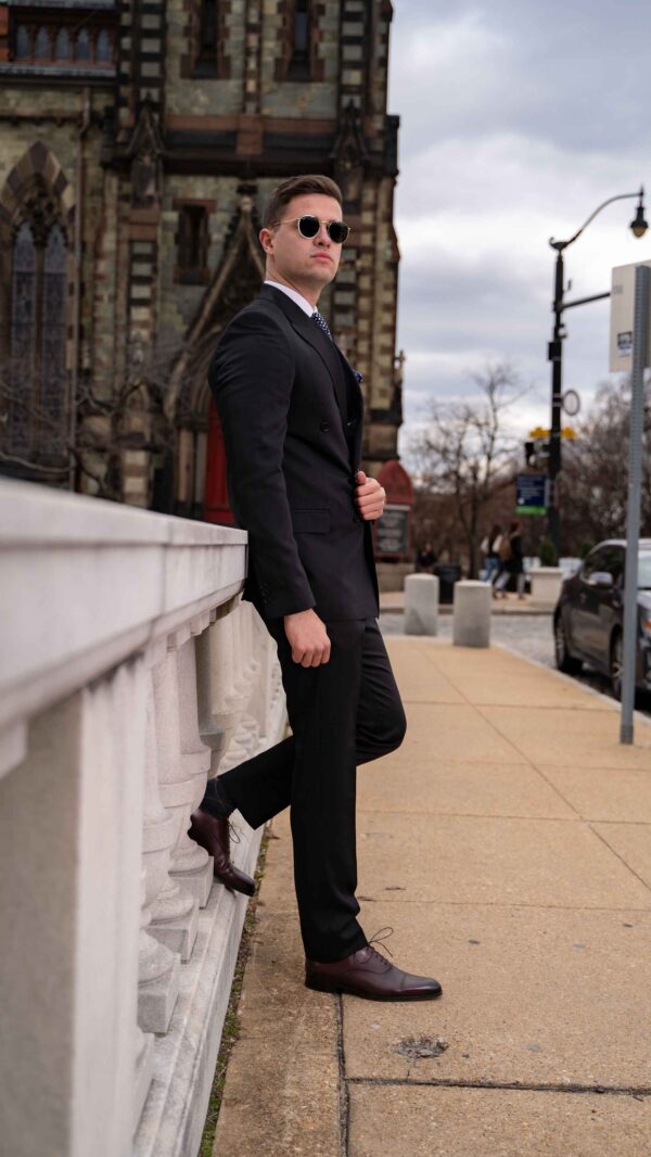 Salvatore Black Grain Suit - Image 4