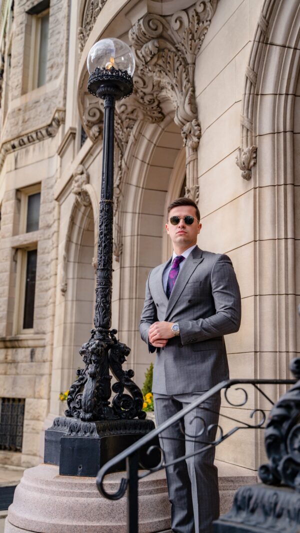 Herman Gray Pinstripe Suit - Image 2