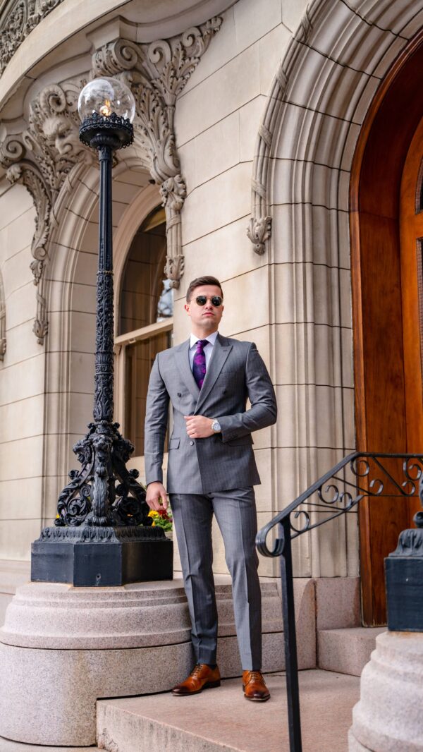 Herman Gray Pinstripe Suit - Image 4