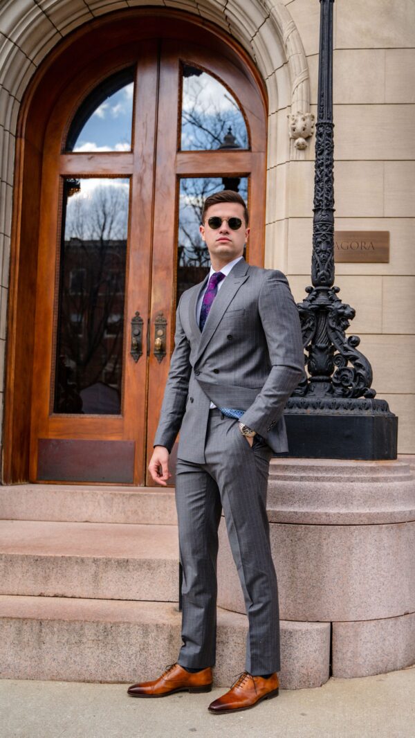 Herman Gray Pinstripe Suit - Image 5