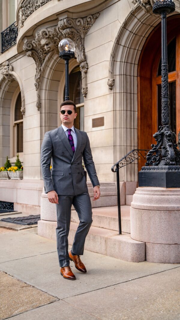 Herman Gray Pinstripe Suit - Image 7