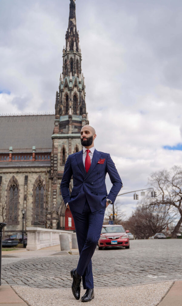 Herman Blue Pinstripe Suit - Image 2