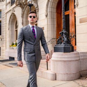 Herman Gray Pinstripe Suit