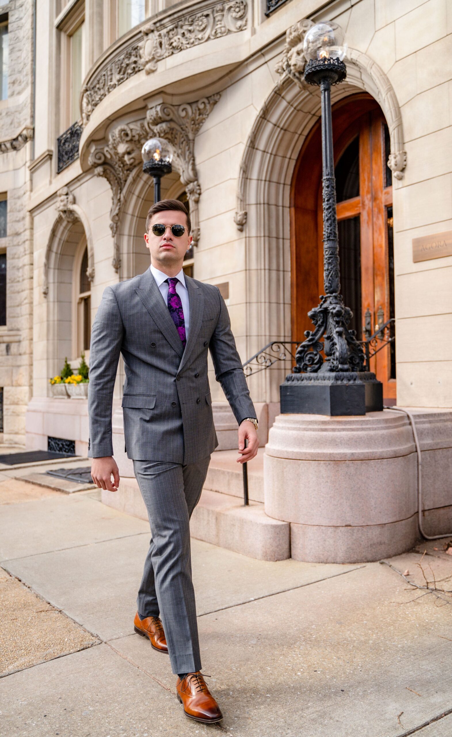 Herman Gray Pinstripe Suit