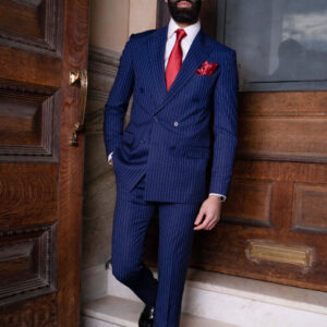 Herman Blue Pinstripe Suit