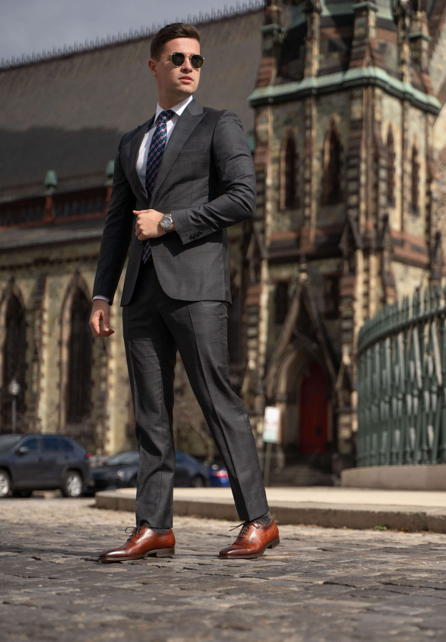 Edwin Gray Windowpane Suit
