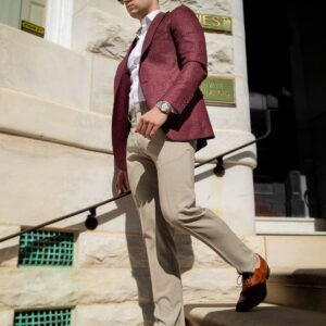 Gianni Bordeaux Blazer