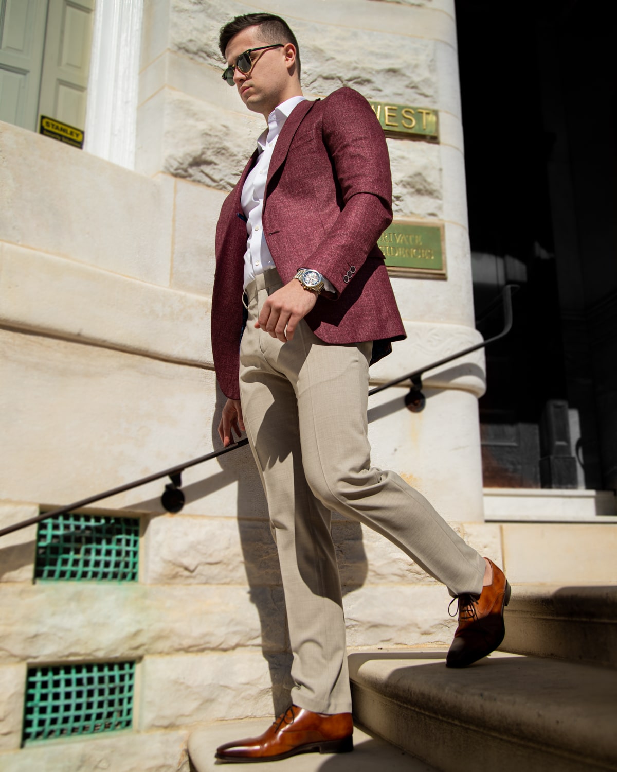 Gianni Bordeaux Blazer