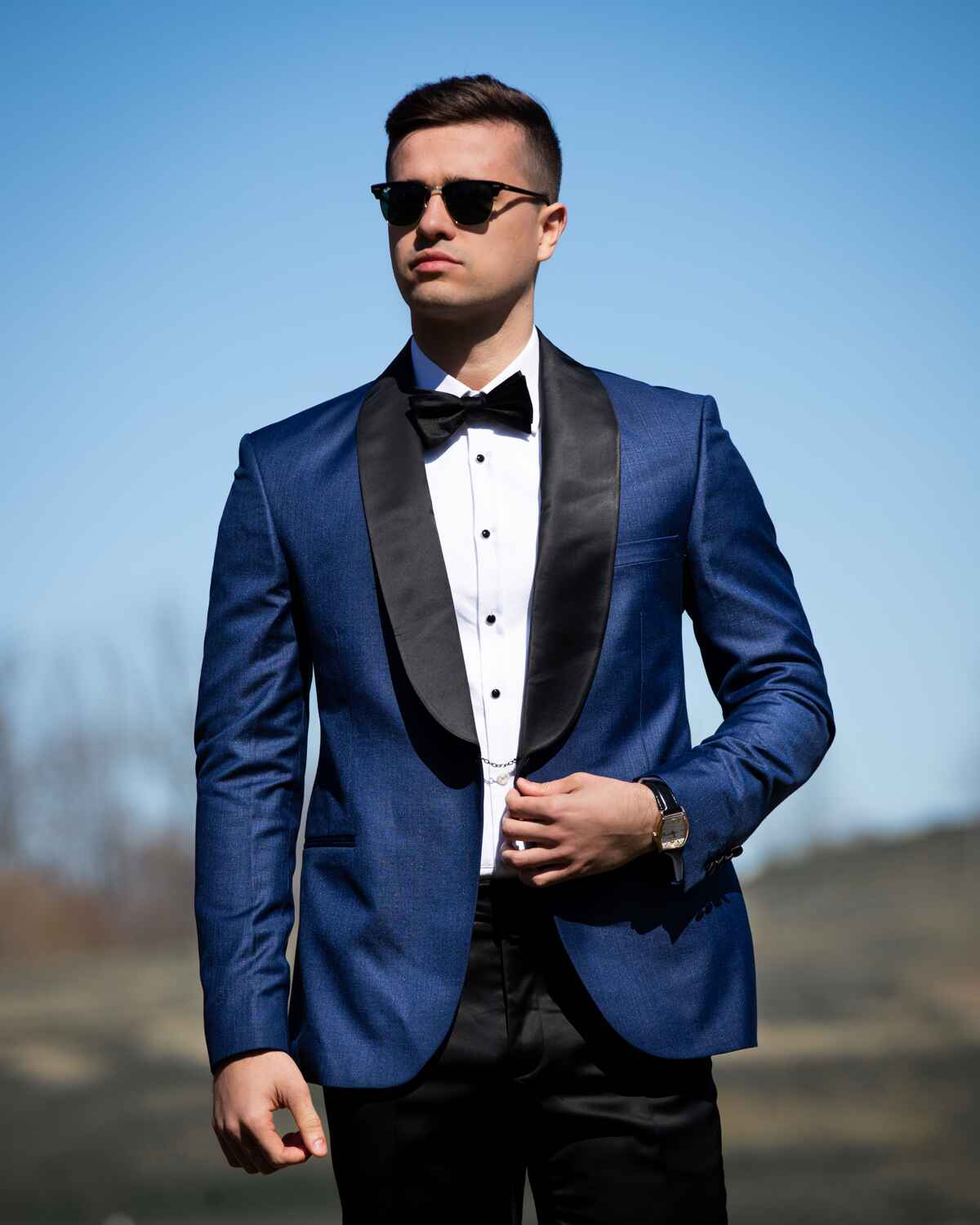 Navy Blue Tuxedo